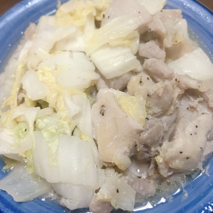 レンジで簡単★鶏肉と白菜の塩麹蒸し